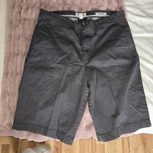 Goodfellow & Co. Men's Flat Front Shorts - Dark Gray